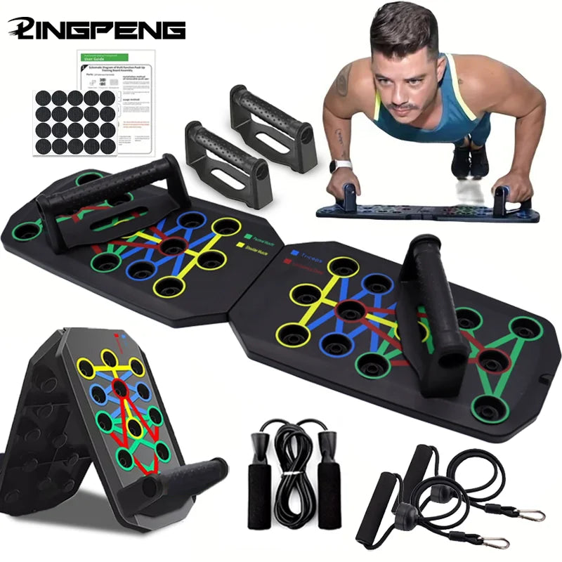 Tablero de flexiones multifuncional Kinema Fit para pecho, hombros y tríceps