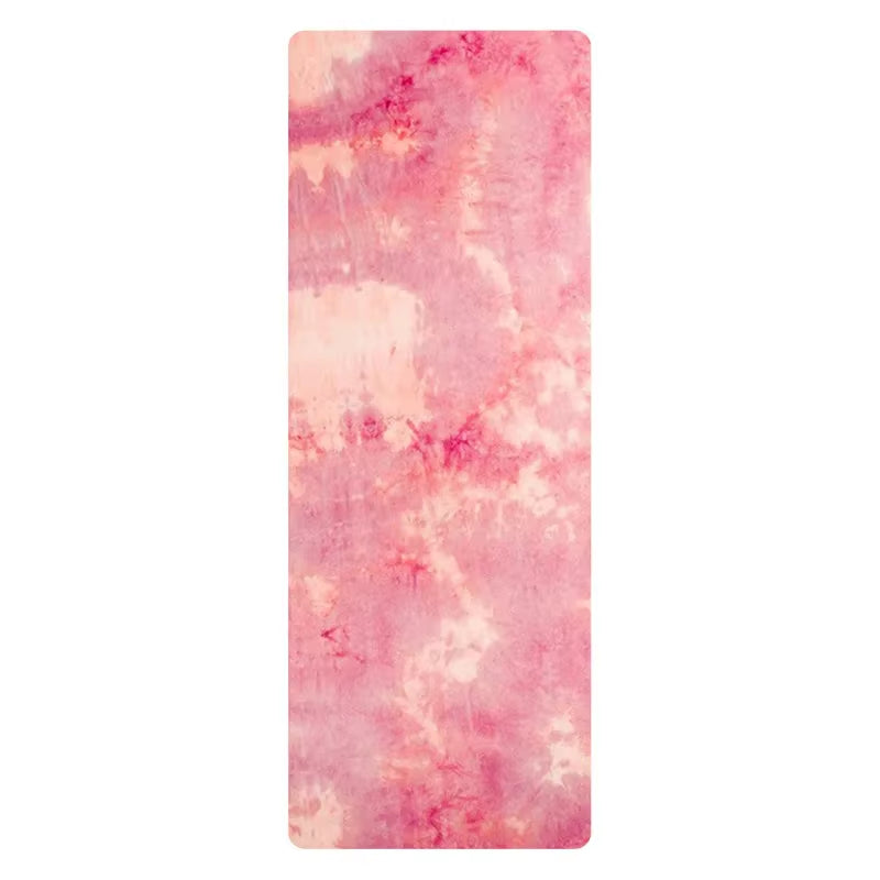 5.5 MM Lotus Pattern Suede TPE Yoga Mat Pad Non-Slip Slimming Exercise Fitness Gymnastics Mat Body Building Esterilla Pilates