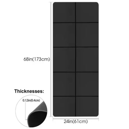 Yoga Mat Anti-Skid Sports Fitness EVA Comfort Foam 4MM Thick Yoga Mat for Exercise Yoga and Pilates Gymnastics Mat