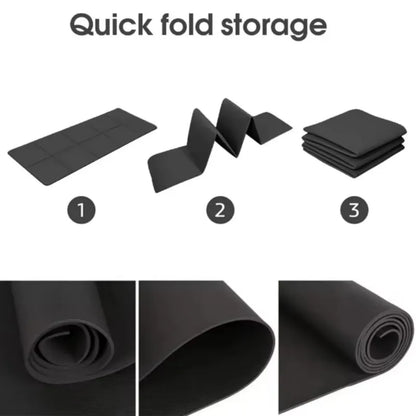 Yoga Mat Anti-Skid Sports Fitness EVA Comfort Foam 4MM Thick Yoga Mat for Exercise Yoga and Pilates Gymnastics Mat
