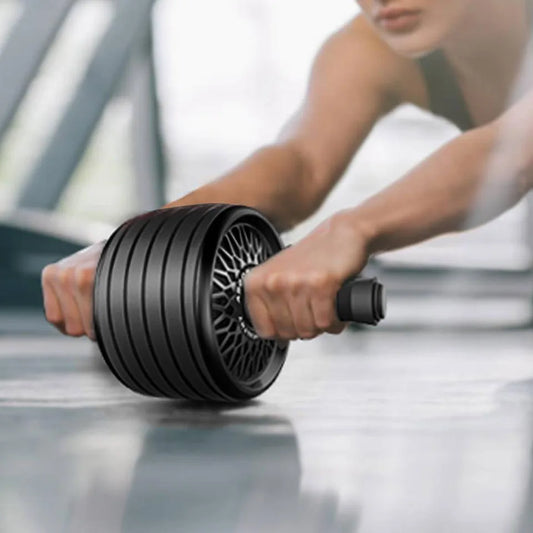 Rueda abdominal profesional Kinema Fit con cuerda de salto incluida para trabajar el core
