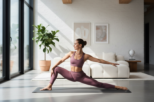 Esterilla de yoga y fitness antideslizante 4mm Kinema Fit para yoga, pilates y stretching